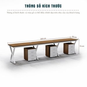 Bàn Cụm 3 Nhân Viên Cao Cấp BKHOME FGBCNV049