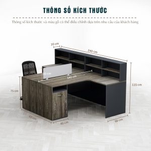 Bàn Cụm 2 Nhân Viên Cao Cấp BKHOME FGBCNV014