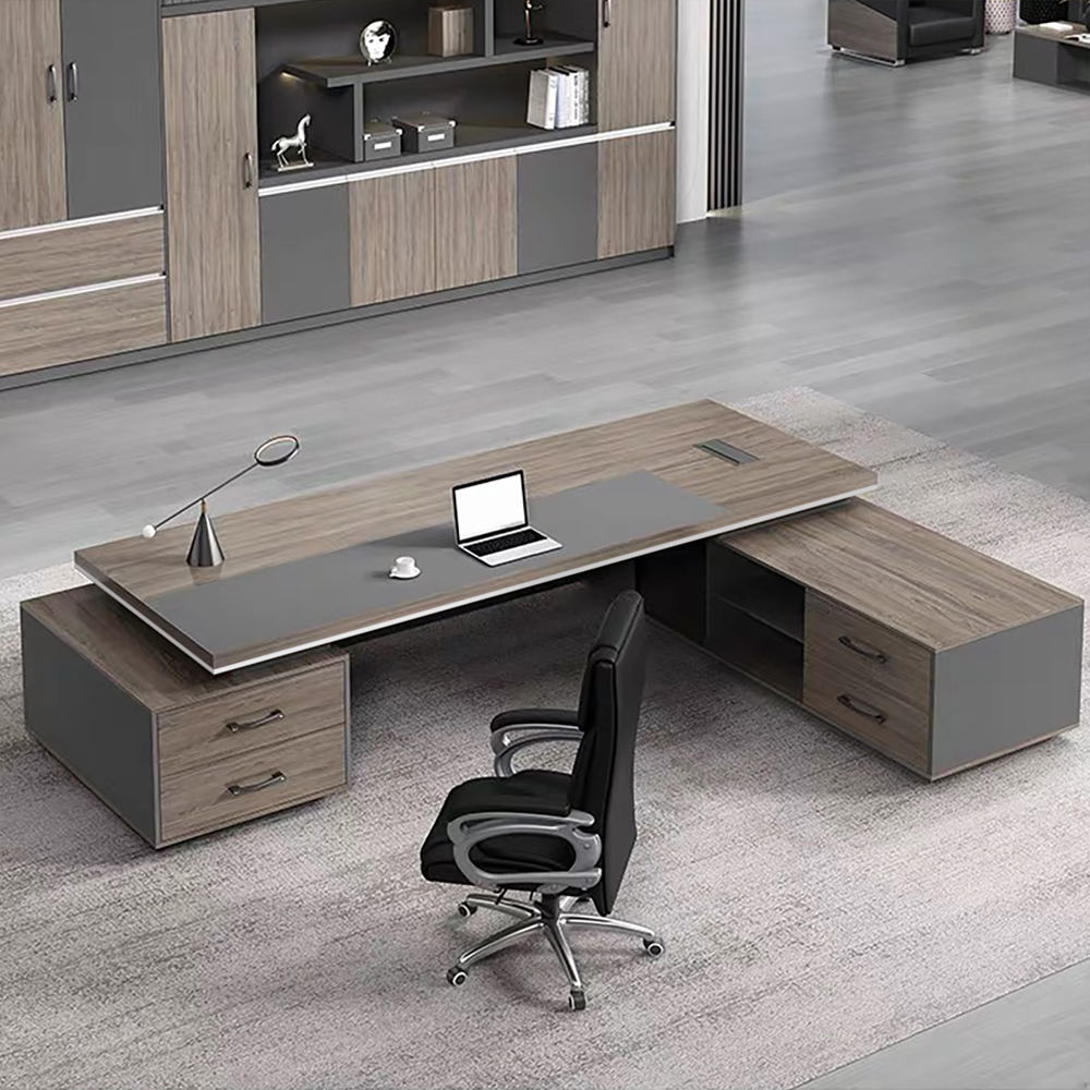 bàn giám đốc khối lớn, bàn làm việc FGBGD067, bàn văn phòng hiện đại, nội thất cao cấp BK HOME