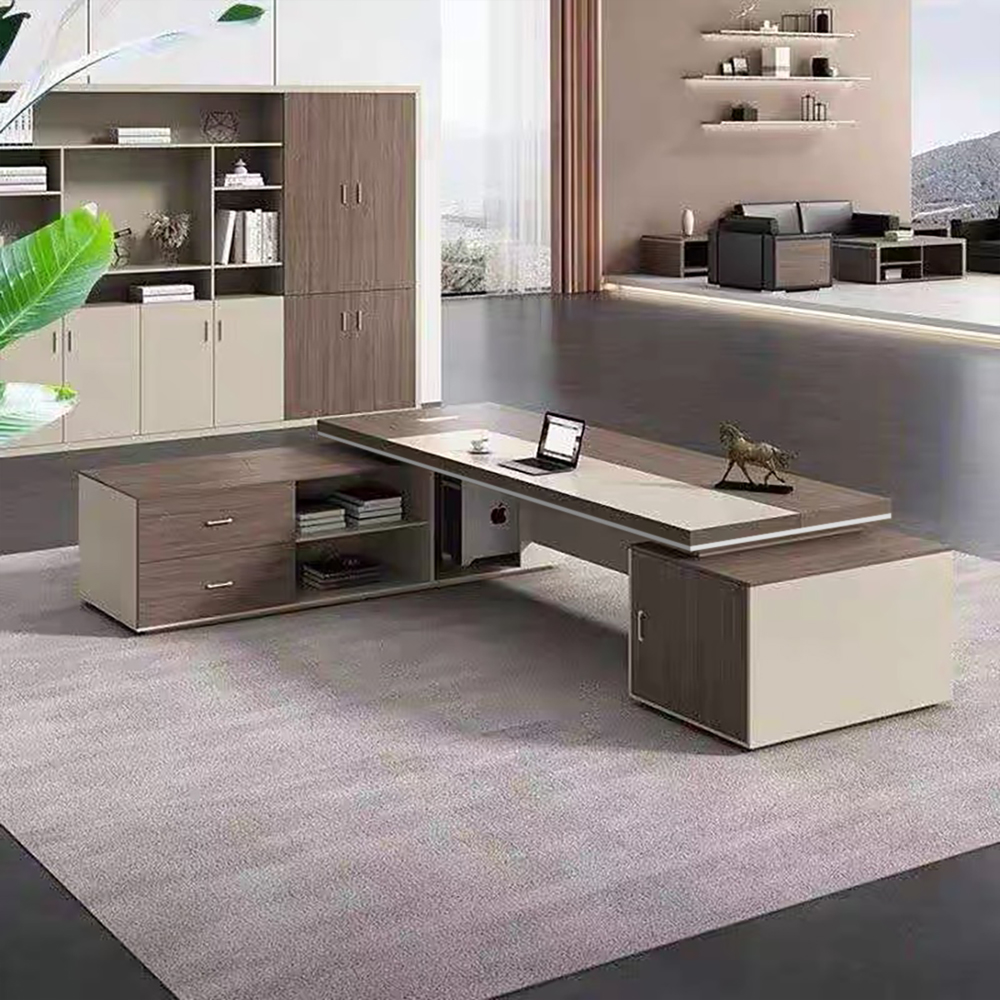 bàn giám đốc tiện lợi, bàn làm việc có ngăn kéo, nội thất BK HOME, bàn MDF phủ Melamin