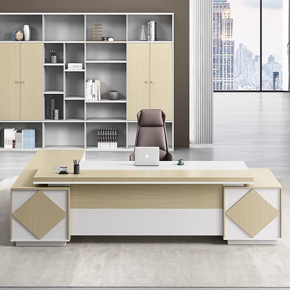 bàn giám đốc FGBGD083, bàn làm việc giám đốc hiện đại, nội thất BK HOME, bàn văn phòng gỗ MDF