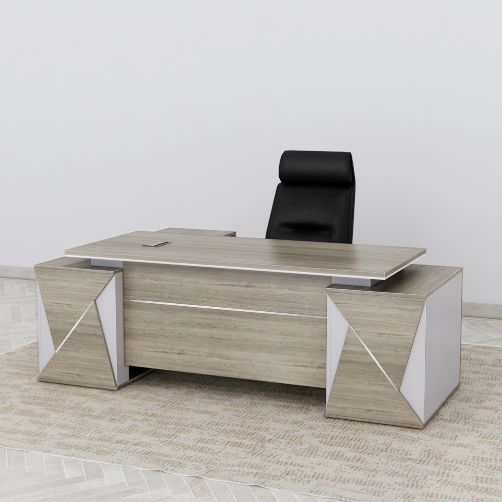 bàn giám đốc phá cách, thiết kế bàn hình học, FGBGD087 nội thất BKHOME, bàn làm việc cao cấp