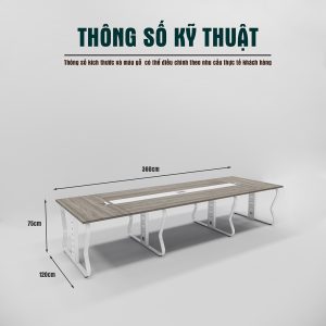 Bàn Họp Chân Atlas Nhập Khẩu Cao Cấp BKHOME FGBH046