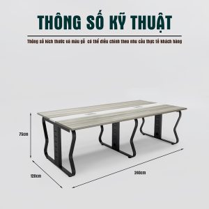 Bàn Họp Chân Atlas Nhập Khẩu Cao Cấp BKHOME FGBH047