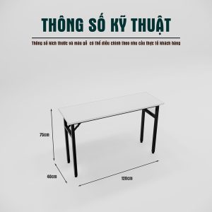 Bàn Nhân Viên Gấp Gọn Cao Cấp BKHOME FGBNVG01