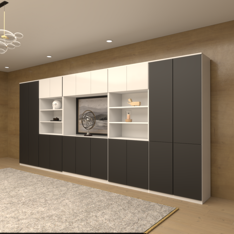 Tủ giám đốc TGDFG02 làm từ gỗ MDF cao cấp, thiết kế thanh lịch và hiện đại với màu sắc trang nhã và các chi tiết hoàn thiện tinh tế.