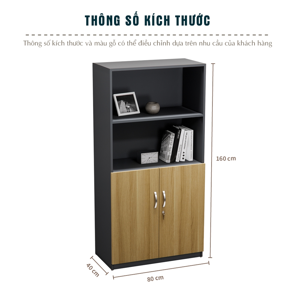 Tủ Hồ Sơ Thấp Cao Cấp BKHOME FGTHST07